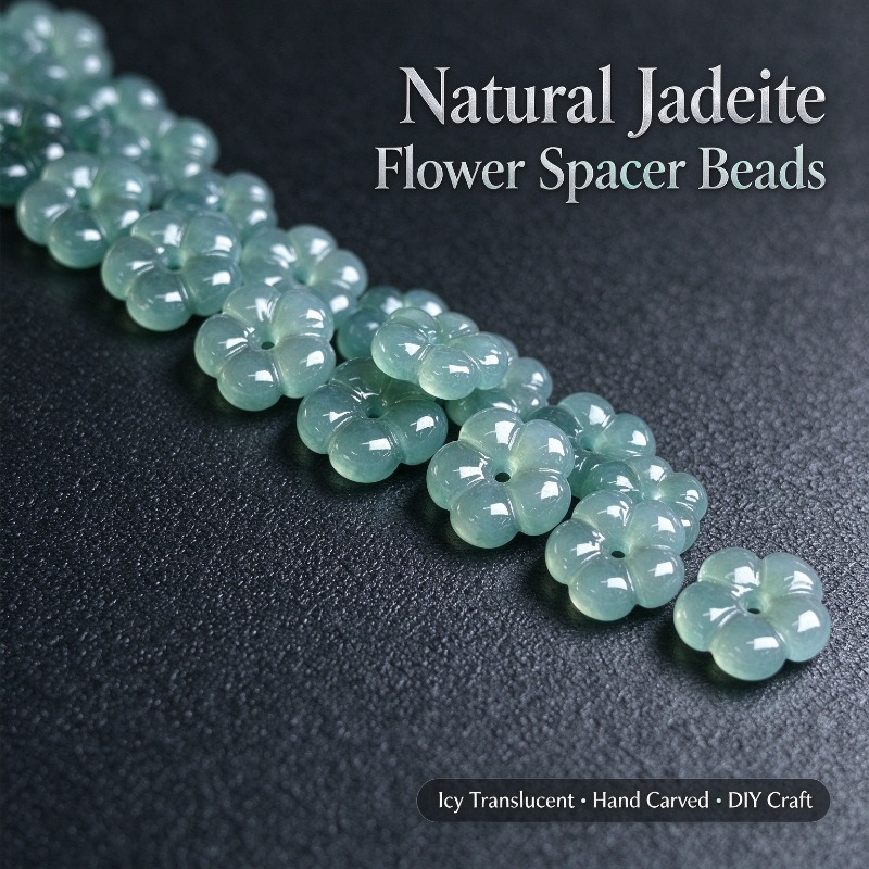 10 ชิ้น ลูกปัดหินหยกน้ำสีน้ำเง - Beading บทวิจารณ์และราคา