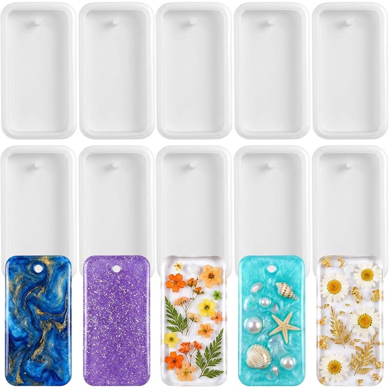 10 ชุดแม่พิมพ์หล่อเรซินสำหรับท - Silicone Epoxy Resin Molds Set บทวิจารณ์และราคา