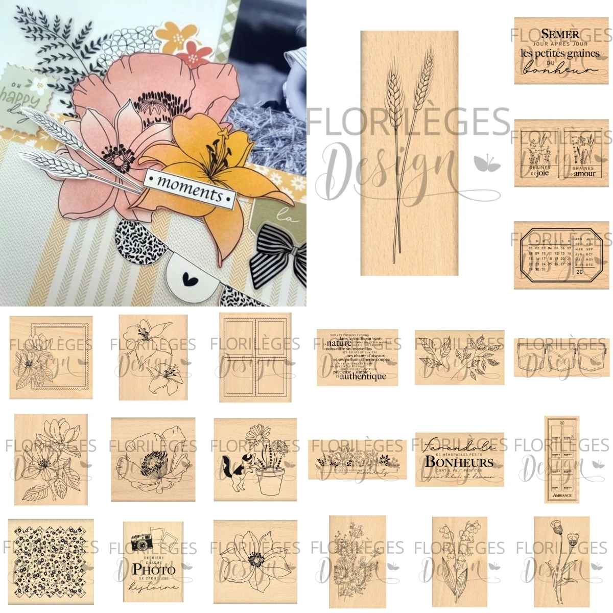 แสตมป์ซิลิโคนใสลายดอกไม้แบบฝรั - Clear Silicone Stamps For Card Making บทวิจารณ์และราคา
