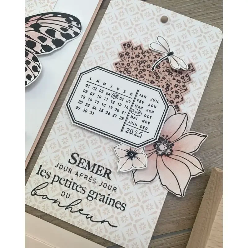 แสตมป์ซิลิโคนใสลายดอกไม้แบบฝรั - Clear Silicone Stamps For Card Making บทวิจารณ์และราคา